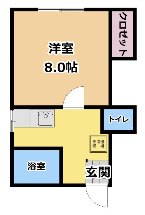 シルクハウス 101号室 間取り図