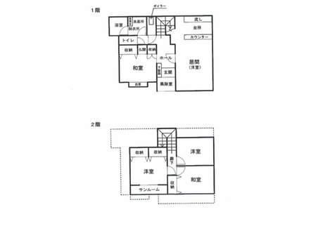 大字野内字菊川（野内駅） 間取り図